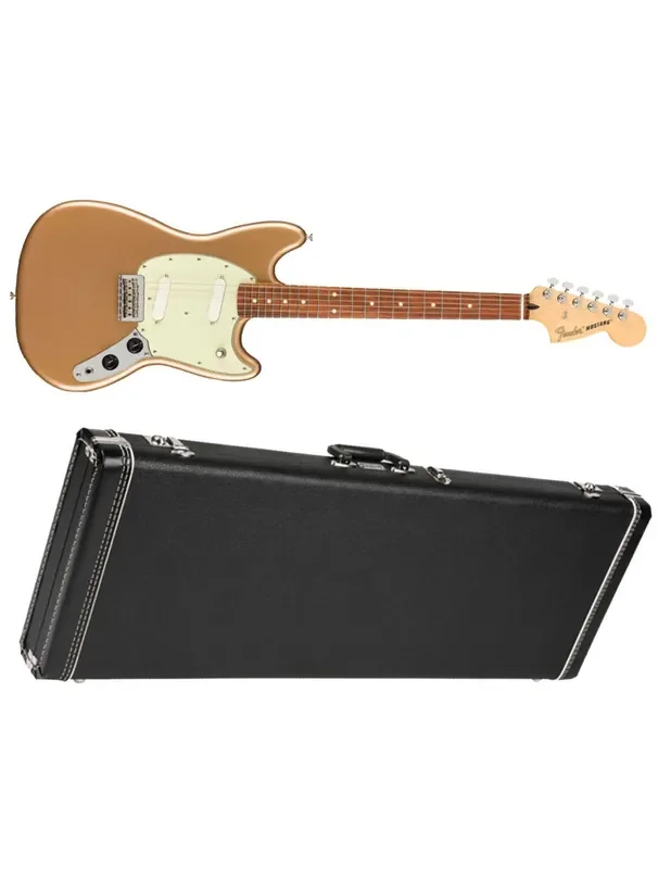 Fender Player Mustang – Firemist Gold + Fender G&G Standard Case