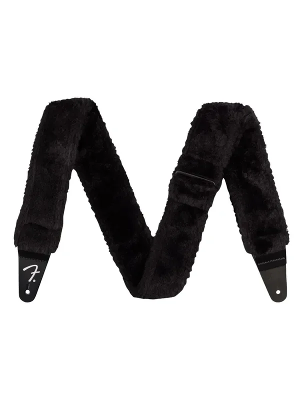 Fender Poodle Plush Guitar Strap – Black