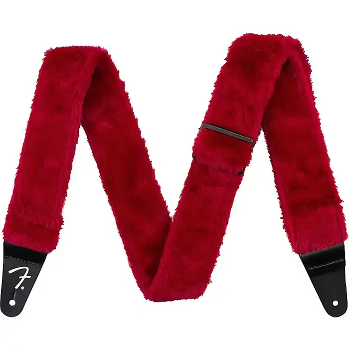 Fender Poodle Plush Guitar Strap Red Guitar Center
