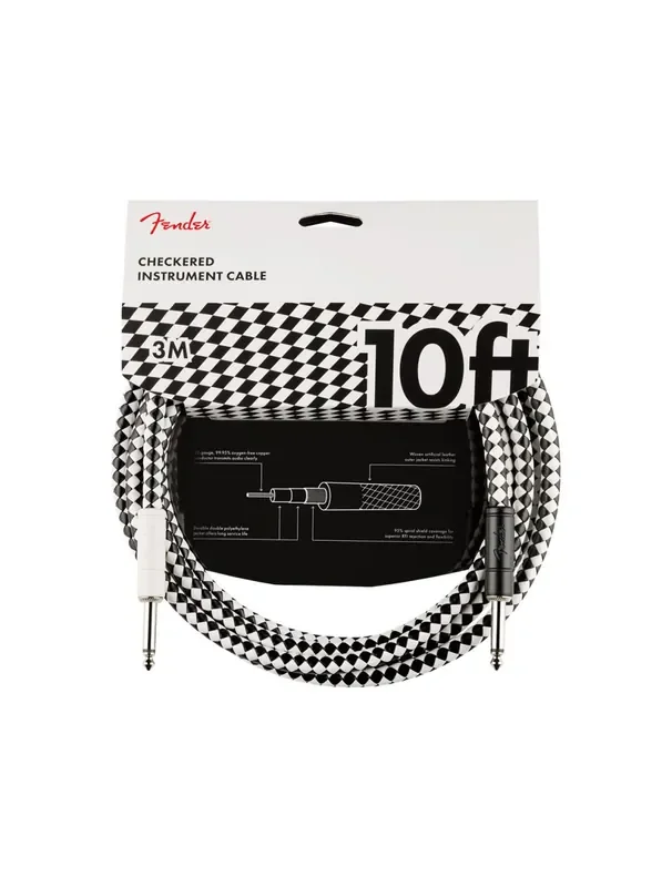 Fender Pro 10‘ Checkerboard Instrument Cable