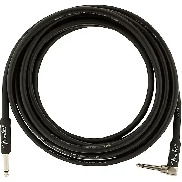 Fender Professional Series Straight to Angle Instrument Cable 15 ft. Black Guitar Center