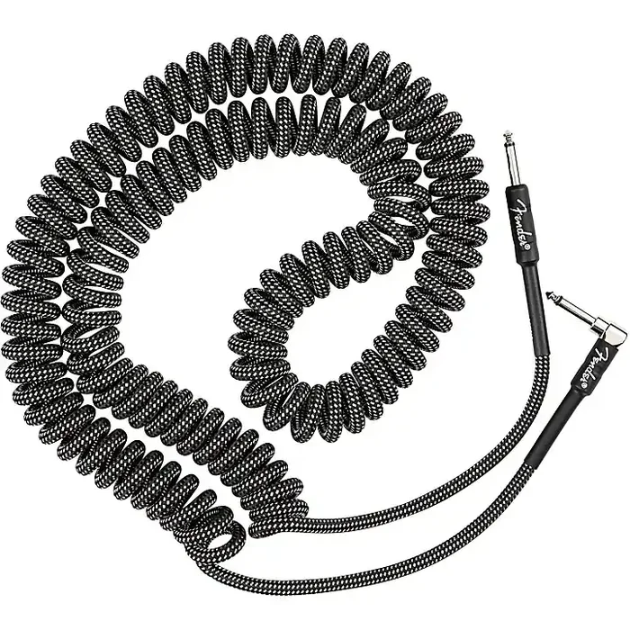 Fender Professional Series Straight to Angled Coil Cable 30 ft. Gray Tweed Guitar Center