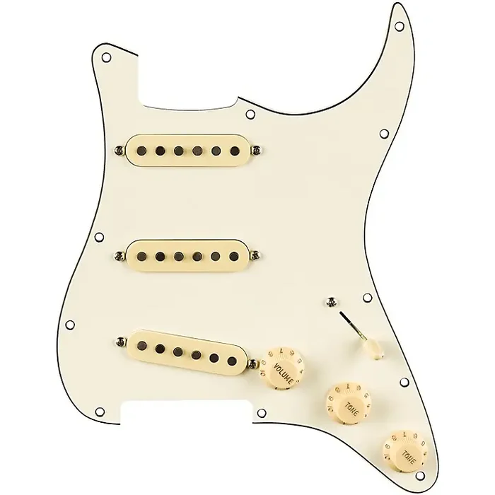 Fender Pure Vintage ‘65 Prewired Strat Pickguard Aged White Guitar Center