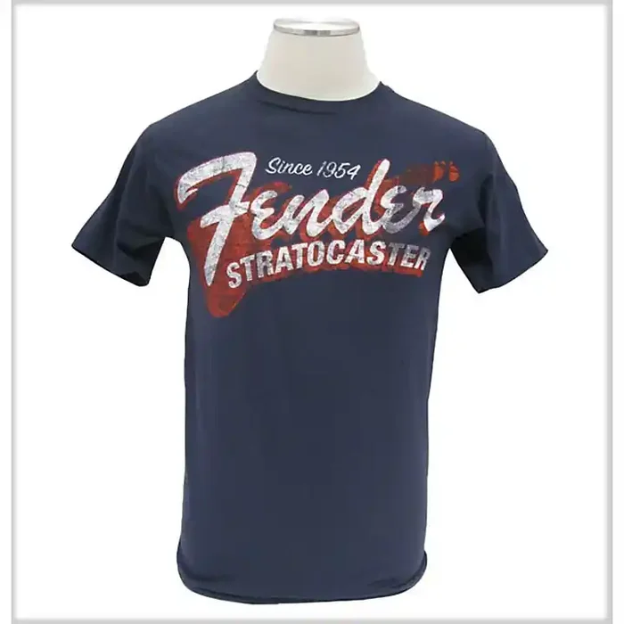Fender Since 1954 Strat T-Shirt Blue Medium Guitar Center
