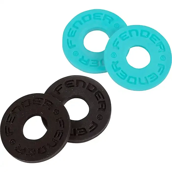 Fender Strap Blocks (4-Pack) Black/Daphne Blue Guitar Center