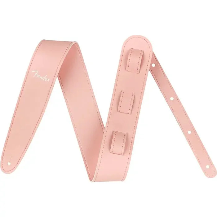 Fender Vegan Leather Strap Shell Pink 2.5 in. Guitar Center