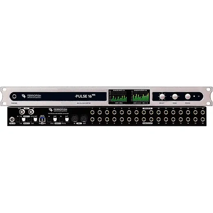 Ferrofish Pulse 16 MX with Analog I/O Modified for +24dBu Level Compatibility Guitar Center