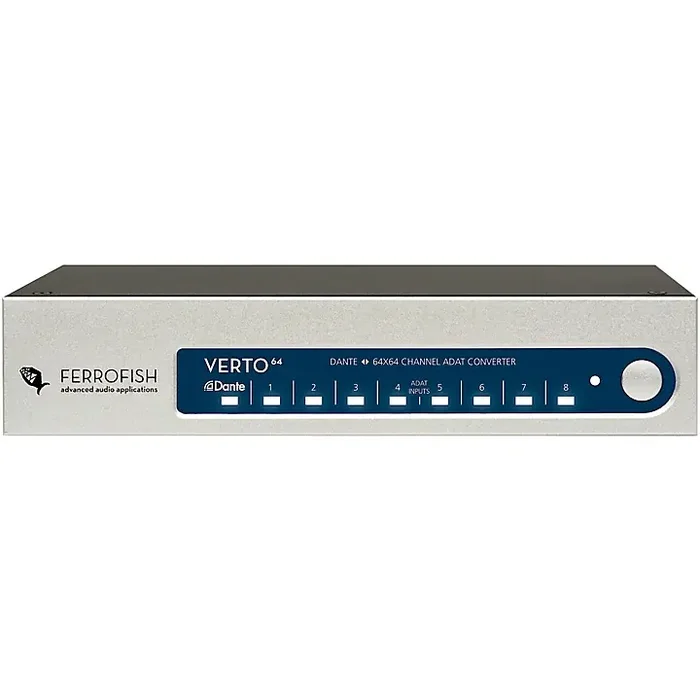 Ferrofish Verto 64 ADAT to Dante Converter Guitar Center