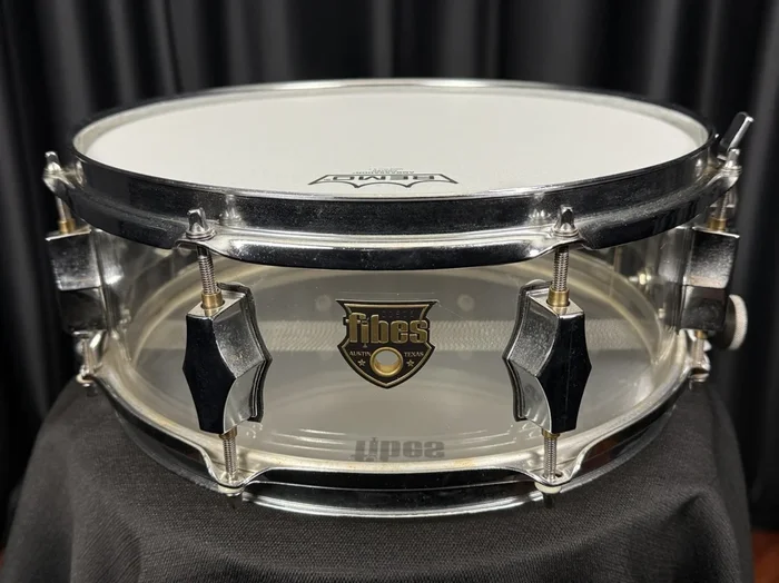 Fibes Drums Austin Crystalite 5×13 Clear Acrylic Snare Drum – 2025