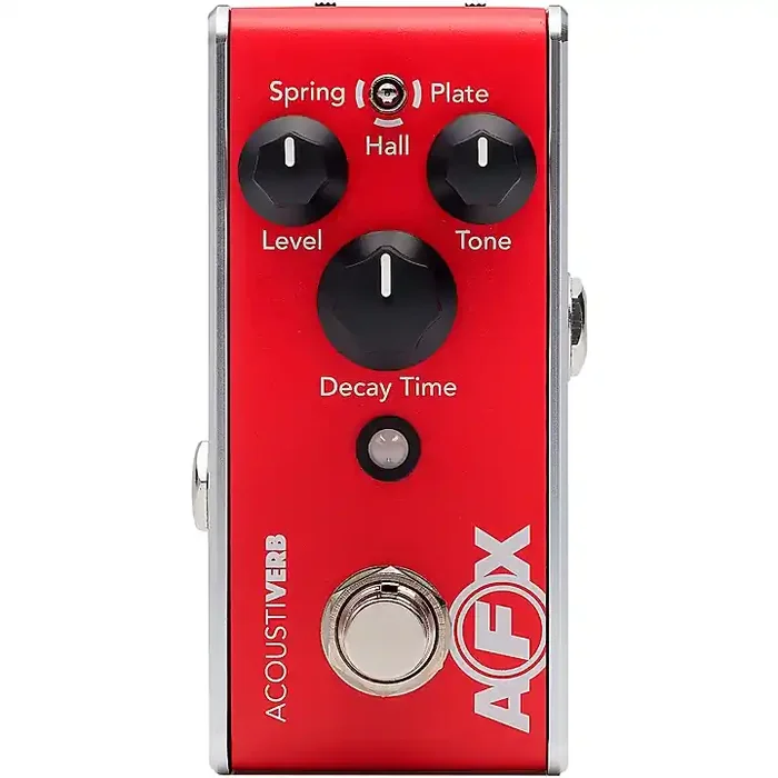 Fishman AFX AcoustiVerb Reverb Effects Pedal Red Guitar Center