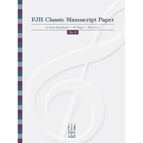 FJH Classic Manuscript Paper No.3