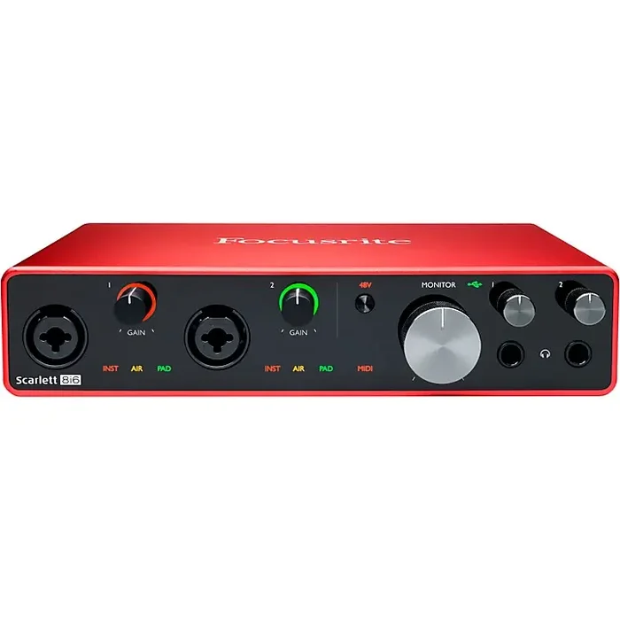 Focusrite Scarlett 8i6 USB Audio Interface Gen 3 Guitar Center