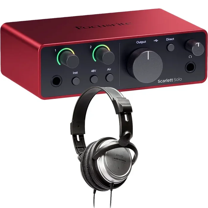 Focusrite Scarlett Solo (4th Gen) USB Audio Interface STUDIO KIT