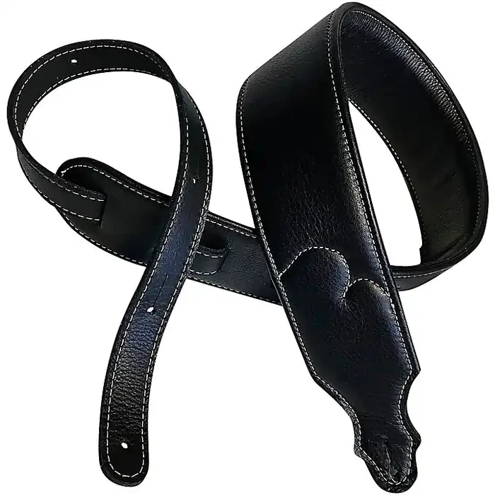 Franklin Strap Padded Glove Garment Leather Guitar Strap Black 2.5 in. Guitar Center