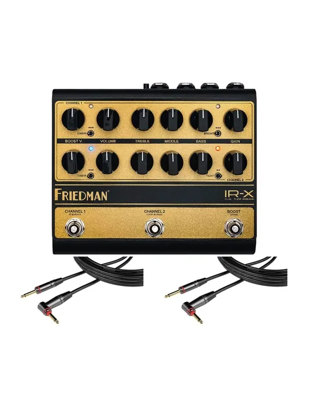 Friedman IR-X + 2x Gator 20‘ RA Instrument Cable