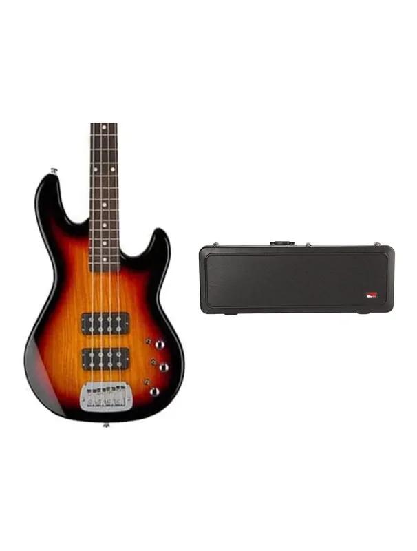 G&L Tribute Series L-2000 Bass Guitar – 3-Tone Sunburst + Gator Hard Case