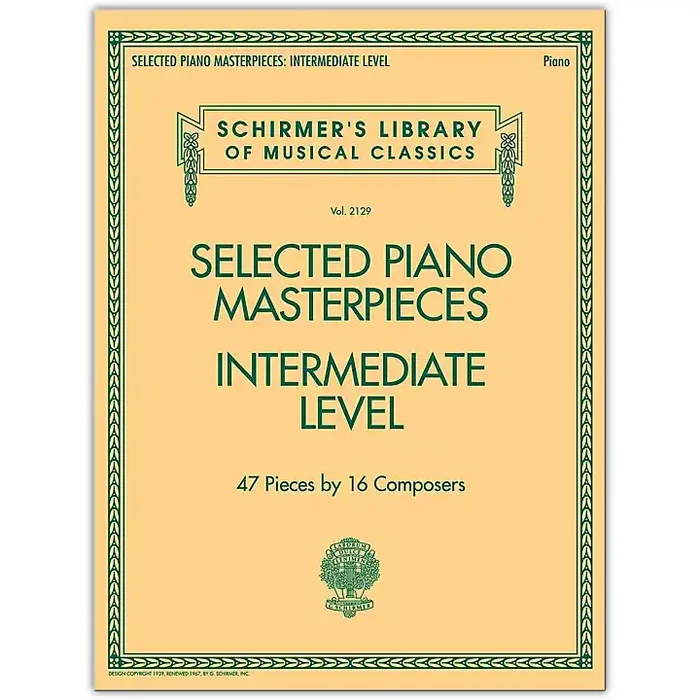G. Schirmer Selected Piano Masterpieces – Intermediate Level Piano Collection Series Softcover Guitar Center