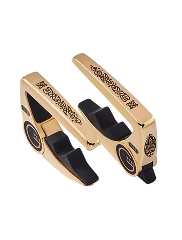 G7th Performance 3 6-String Capo w/ART Celtic Design – Gold Plate