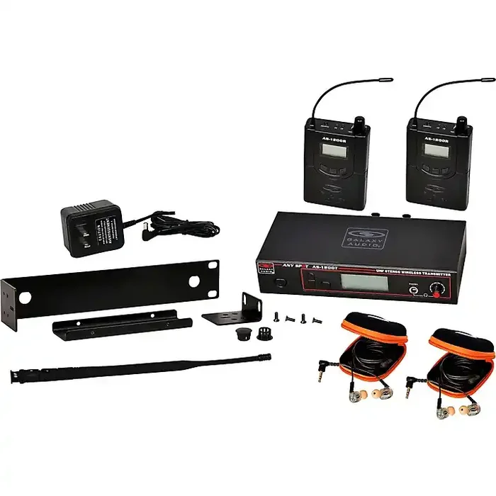 Galaxy Audio 1200 Series Wireless Personal Monitor Twin Pack With EB10 Ear Buds Band P4 Guitar Center