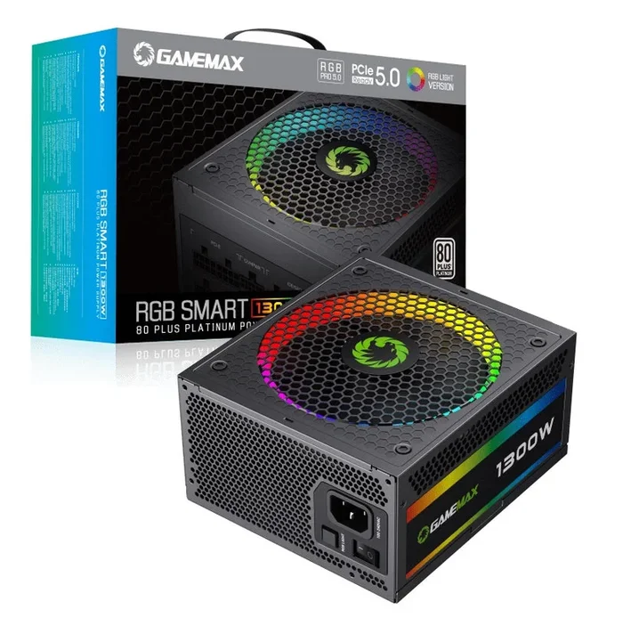 Gamemax RGB 1300W 80+Platinum Power Supply ATX3.0 PCIE5.0