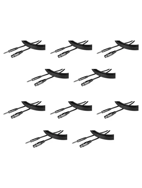 Gator Cableworks Composer Series 10‘ XLRF to TRS Cable x10