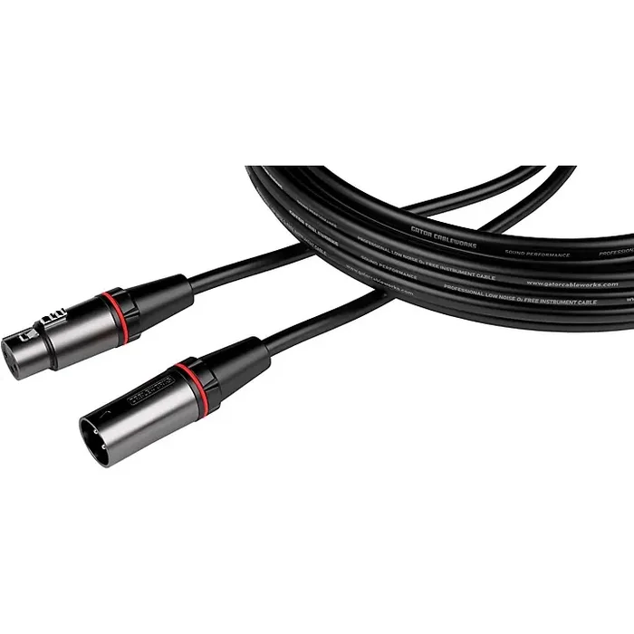 GATOR CABLEWORKS Headliner Series XLR Microphone Cable 3 ft. Black Guitar Center