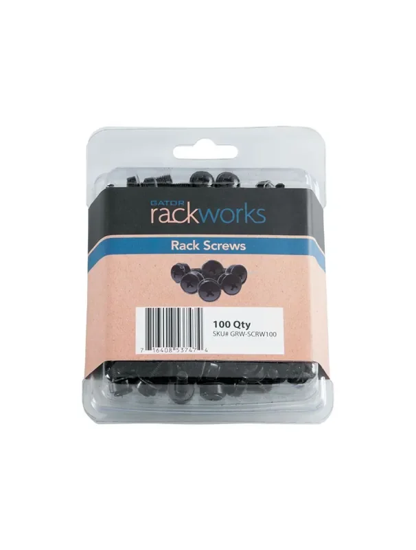 Gator Cases GRW-SCRW100 Rack Screws – 100 Pack