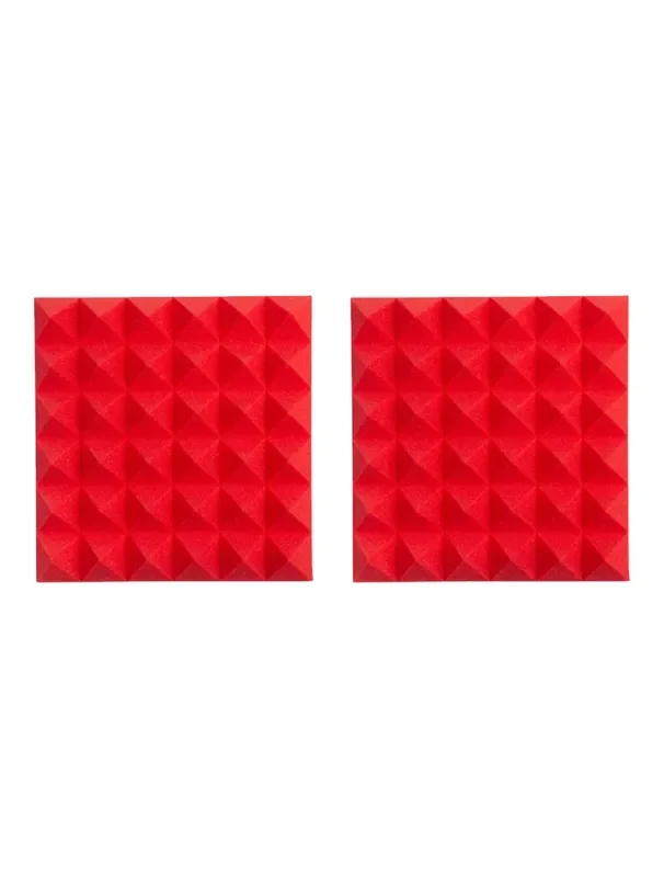 Gator Frameworks GFW-ACPNL1212PRED-2PK 2 Pack of Red 12×12″ Acoustic Panels