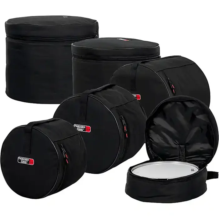 Gator GP-Standard-100 Padded 5-Piece Standard Drum Bag Set Black Guitar Center