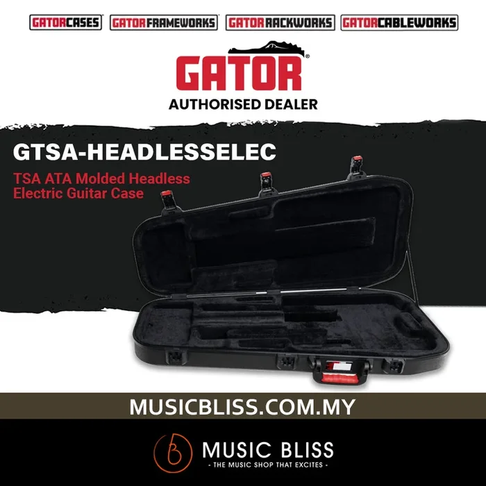 Gator GTSA-HEADLESSELEC TSA/ATA Molded Headless Electric Guitar Case