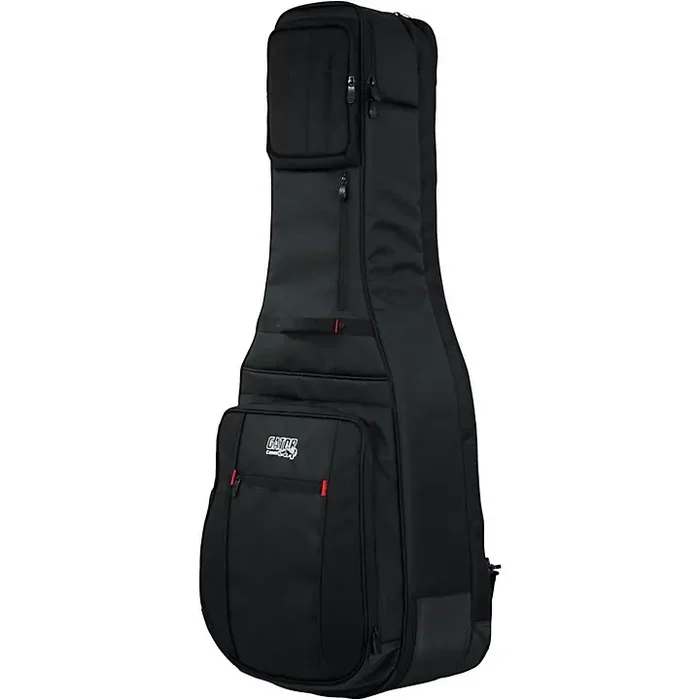 Gator Pro-Go Acoustic/Electric Double Gig Bag Black Guitar Center