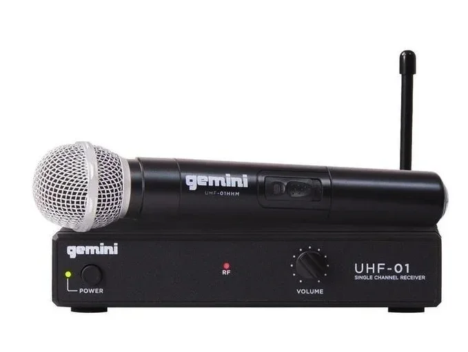 GEMINI UHF-01M-F1 SINGLE CHANNEL UHF WIRELESS SYSTEM – HANDHELD – 747705002839