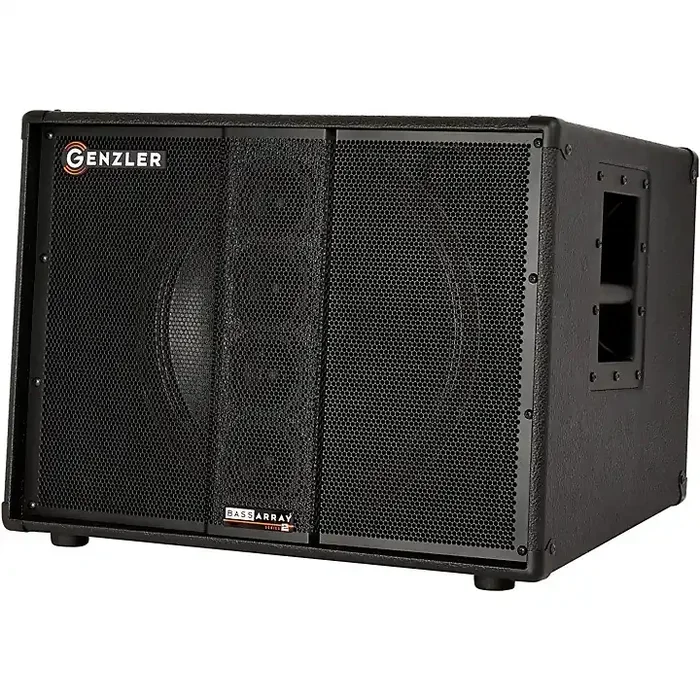 Genzler Amplification SERIES 2 BA2-115-3SLT BASS ARRAY Slant 1×15 Line Array Bass Speaker Cabinet Black Guitar Center