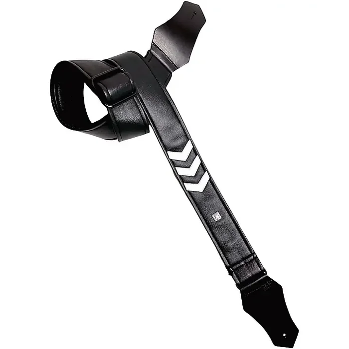 Get‘m Get‘m Sergeant Stripes Guitar Strap White Guitar Center