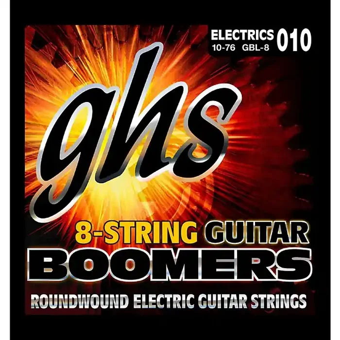 GHS Boomer 8 String Light Electric Guitar Set (10-76) Guitar Center