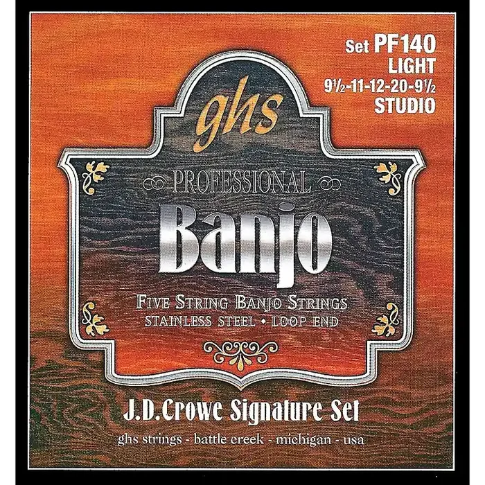 GHS J. D. Crowe Studio Signature 5-String Banjo Strings Light Guitar Center