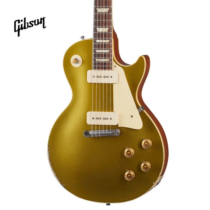 GIBSON 1954 LES PAUL GOLDTOP REISSUE HEAVY AGED ELECTRIC GUITAR – DOUBLE GOLD