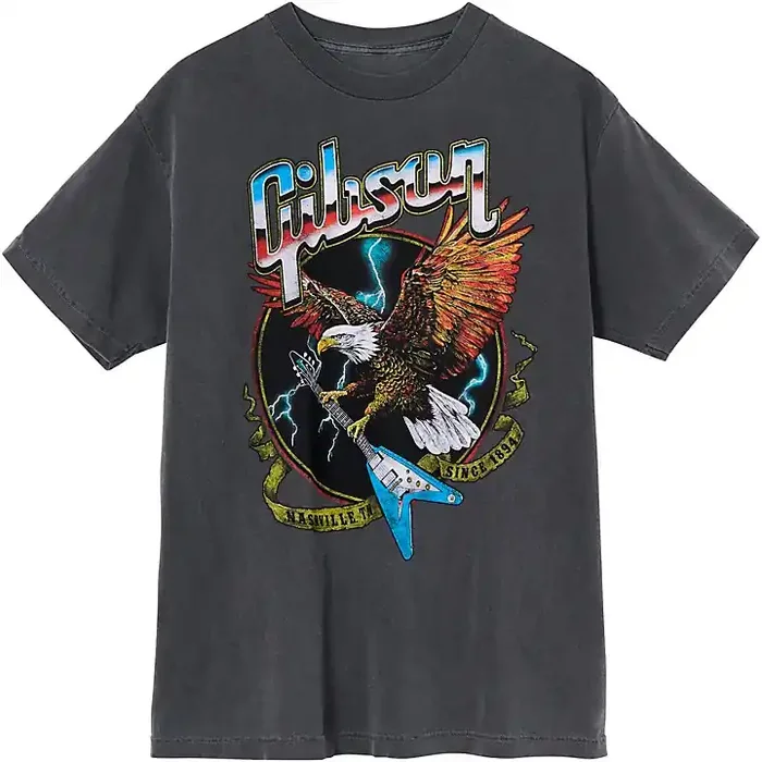 Gibson Eagle Tee T- Shirt Small Gray Guitar Center