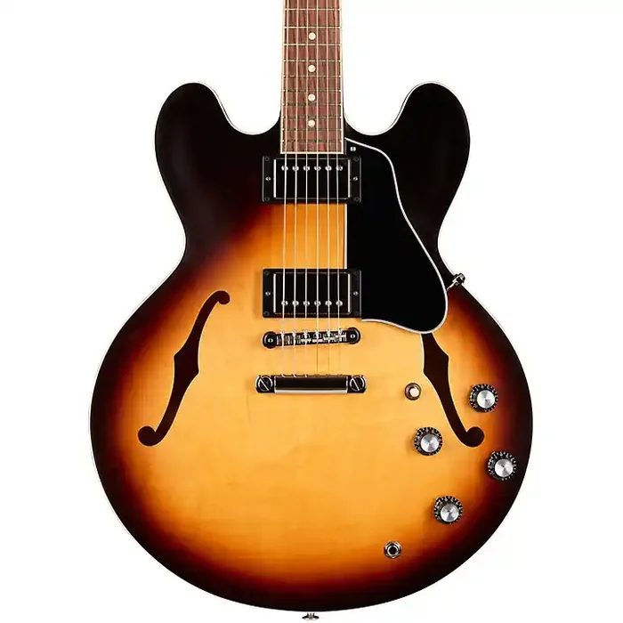 Gibson ES-335 Satin Semi-Hollow Electric Guitar Satin Vintage Burst Guitar Center