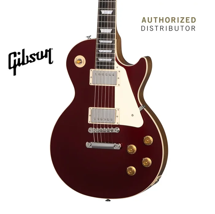 GIBSON LES PAUL STANDARD 50S PLAIN TOP ELECTRIC GUITAR – SPARKLING BURGUNDY