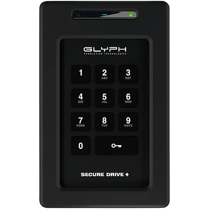 Glyph SecureDrive+ Professional Encrypted Hard Drive with Keypad 1 TB Guitar Center