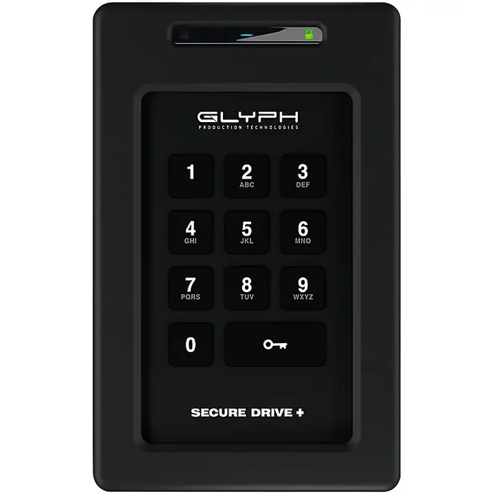 Glyph SecureDrive+ Professional Encrypted Hard Drive with Keypad 4 TB Guitar Center