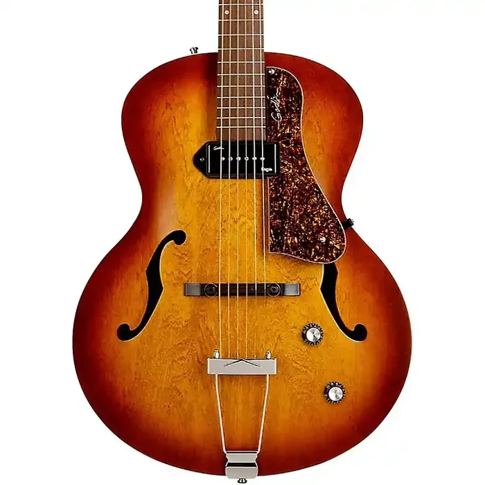 Godin 5th Avenue Kingpin Archtop Hollowbody Electric Guitar With P-90 Pickup Cognac Burst Guitar Center