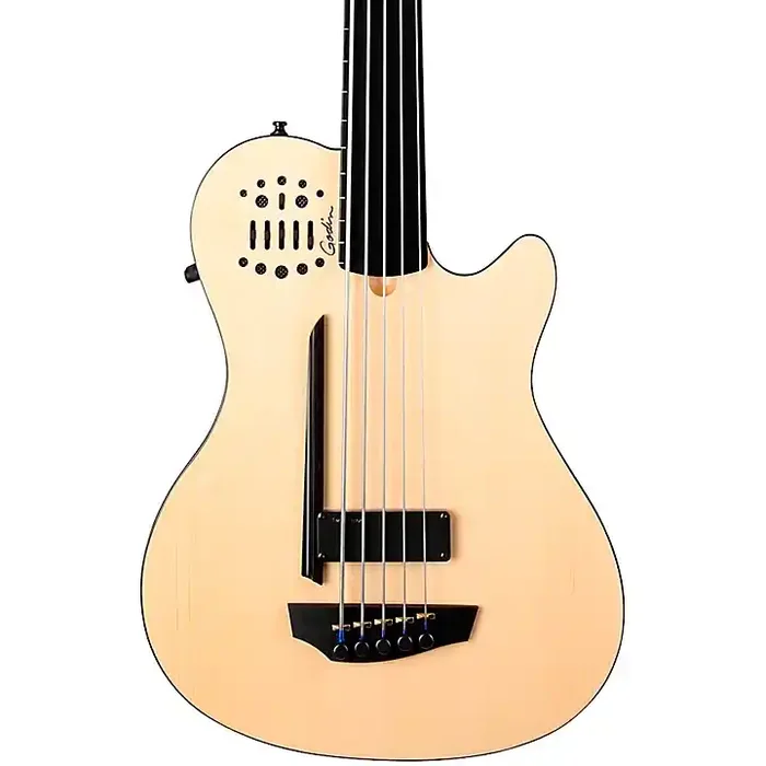 Godin A5 Ultra 5-String Fretless Acoustic-Electric Bass Natural Guitar Center