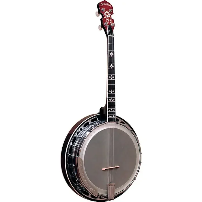 Gold Tone Mastertone IT-250F/L Left-Handed Irish Tenor Banjo With Flange Vintage Brown Guitar Center