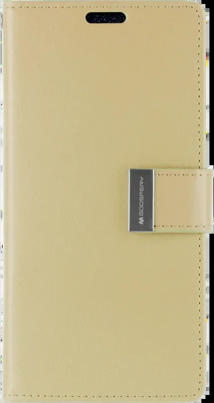 Goospery Rich Diary Case for iPhone 13 – gold