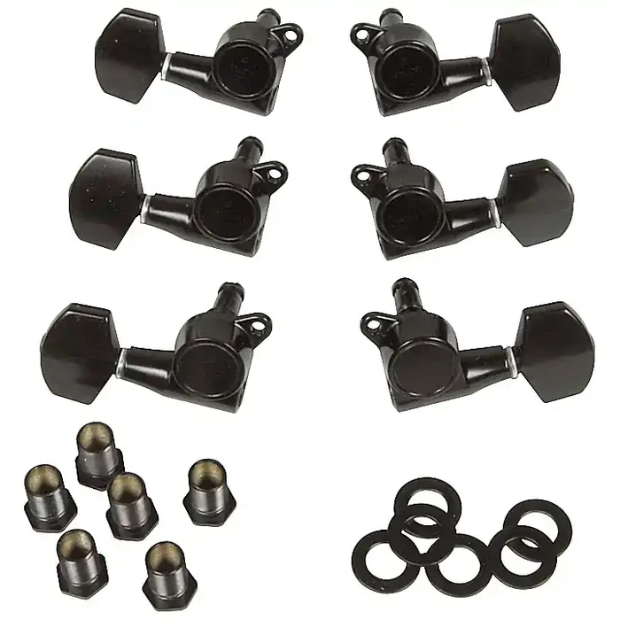 Gotoh MLB3-G 3-On-A-Side Locking Tuners 6-Pack Black Guitar Center