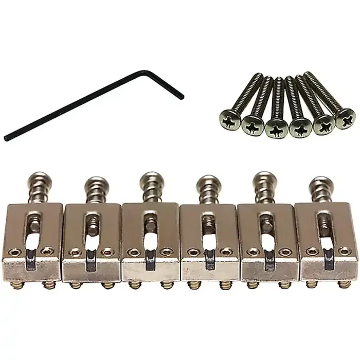 Graph Tech Strat & Tele Style String Saver Classics Saddles Set Brushed Stainless Steel 2 3/16 in. Guitar Center
