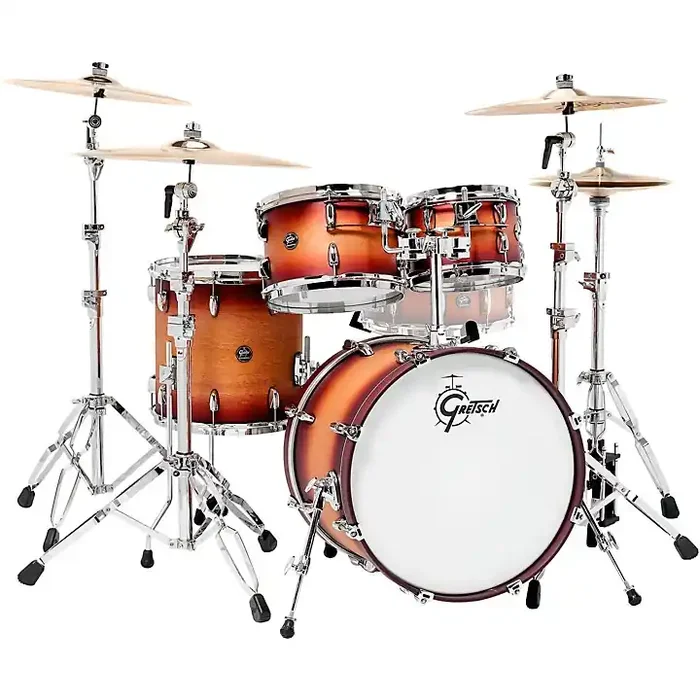 Gretsch Drums Renown 4-Piece Shell Pack With 20″ Bass Drum Satin Tobacco Burst Guitar Center