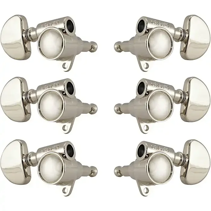 GROVER Original Milk Bottle Style Rotomatics 102V Series Standard Button Tuning Machines Nickel Guitar Center